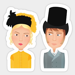 Emma Woodhouse and George Knightley fanart Sticker